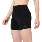 Bodyband Cycling Shorts for Women Shorts - High Waist Under Skirt Shorts for Women & Girls Stretchable Skin Fit Under Dress Shorts Biker Bicycle Shorts - Black - XL