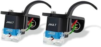 JICO Omnia J44A 7 DJ IMP SD (2-Pack) Mounted on Black Jico Headshells