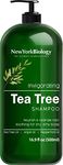 New York Biology Tea Tree Shampoo – Deep Cleanser – Relief for Dandruff and Dry Itchy Scalp – Therapeutic Grade - Helps Promote Hair Growth – 500 ml