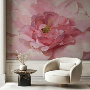 Papiramira Peel and Stick Self Adhesive Canvas Wall Mural Bohemian Floral Leaf Wallpaper Removable Nature Wall Mural for Living Room Bedroom Office Home Decor Accent Wall (B, 182''X120'')