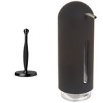 Umbra Tug Modern Paper Towel Holder (330746-041) + Umbra Penguin Soap Pump (Black)