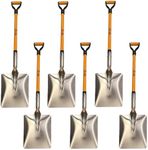 Ashman Snow Shovel with Large Scoop and Heavy Duty Handle (6 Pack)