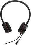 Jabra Evolve 30 II Wired Headset, Stereo, MS-Optimized – Telephone Headset with Superior Sound for Calls and Music – 3.5mm Jack/USB Connection – Pro Headset with All-Day Comfort