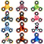 SCIONE Fidget Spinner 12 Pack ADHD Stress Relief Anxiety Toys Fidget Spinners Gift for Kids and Adults Valentines Gifts Finger Toy with Bearing Focus Fidget Restless Colorful Hand Spinner