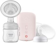 Philips AVENT Single Electric Breast Pump Advanced with Natural Motion Technology, SCF391/62, Pump Light Pink, Bottle Clear