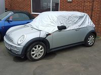 Half Size Car Cover fits BMW Mini One, Cooper, Cooper S (Gen 1 & 2) Convertible R52, R57 2005-2016