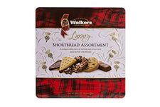 Walkers Shortbread Luxury Milk & Dark Chocolate Assortment Tin, Traditional Pure Butter Scottish Recipe, 300g