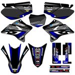 2005-2025 TTR 230 SURGE Black Senge Graphics Complete Kit Compatible with Yamaha