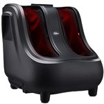 Dr Physio USA 1053 Grandmaster Foot Massager Machine for pain relief | Electric Leg & Calf Massage Machine with Soothing Heat & 3 Intensity Levels | Vibrations, Rolling & Kneading Function for Muscle Relaxation