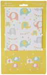 Abacus 10007A"Elephant Fun" Gift Wrap Pack with 2 Sheets/Strung Tags FULLY RECYCLABLE, 500mm x 700mm