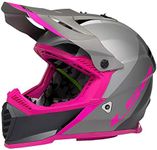 LS2 Helmets Gate Launch Full Face Helmet (Silver/Gray/Pink - X-Small)