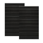 2 Pack Temporary Blinds for Windows with 4 Clips, Easy Up & Down Pleated Window Shades, No Drill Blackout Blinds Stick on Curtains Blinds for Bedroom Bathroom (Black, 60 * 180cm)