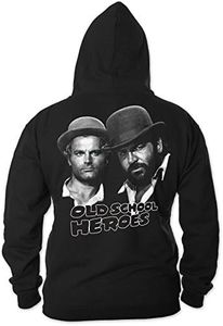 Bud Spencer Men's Old School Heroes Zipper (Black), black, M