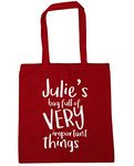 Hippowarehouse PERSONALISED (Insert Custom Name Here) Bag Full of Very Important Things Tote Shopping Gym Beach Bag 42cm x38cm, 10 litres