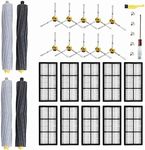 MZY LLC 29 Pack Replacement Parts for iRobot Roomba 800 900 Series 805 860 870 871 880 890 960 980 985 Vacuum Accessories, Replenishment Kit with 10 Filter,10 Side Brush, 2 Debris Extractor,1 Brush