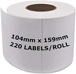 Dymo Compatible S0904980 Shipping Labels 4 x 6 Dymo 4XL Printer Freight Postage 220 Labels Per Roll 104mm x 159mm SD0904980 (1 ROLL)