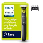 Philips Norelco OneBlade 360 Face Hybrid Trimmer and Shaver, Frustration Free Packaging, QP2724/90