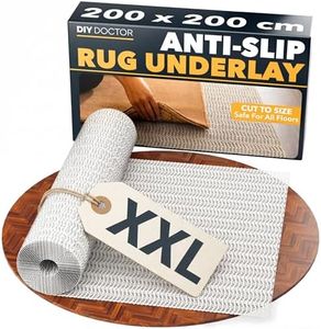 DIY Doctor XXL Rug Gripper (1 Pack) – 200x200cm Non-Slip Matting Roll – Anti Slip Rug Underlay for Hardwood, Tile & Laminate – Rug Grip Stopper & Non-Slip Mat for Floors