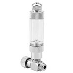 Aquarium CO2 Check Valve, Aquarium System CO2 Regulator Stainless Steel Single/Dual Head Micro-metering Valve Needle Check Valves Bubble Counter[03#] Water Changers
