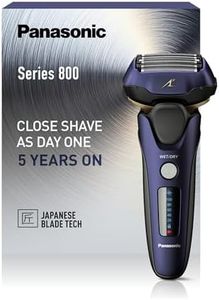 Panasonic Series 800 ES-LV67 Personalcare Rasoir 5 Lames dont 2 de finition externes Wet & Dry 4 accessoires 51 min d'autonomie 1 heure de charge Moteur linéaire Bleu