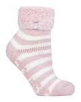 HEAT HOLDERS - Womens Non Slip Fluffy Socks | Gift Socks for Ladies | Size 4-7 (4-7, Ballerina Pink (Auckland))