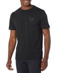 True Religion Men's Ss Solid SRS Tee, Jet Black, XX-Large