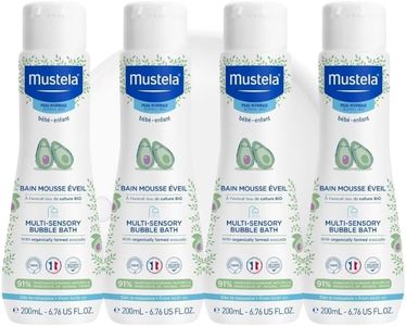 Mustela Multi-Sensory Bubble Bath 200ml -Pack of 4 | Gentle Foaming Bath for Babies & Children | Tear-Free, Hypoallergenic, Soothing Formula for Sensitive Skin | Dermatologist Tested