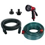 Original Einhell Accessory Set Suction & Pressure (OFP) (Pump Accessories, Suction & Pressure-Side Accessory Set, Including Hose, 2X Adaptors, Garden Shower and 3-Piece Suction Fitting)