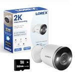 Lorex 2K Wireless Security Camera – Outdoor & Indoor WiFi Camera for Lorex Surveillance System for Home & Business - Active Deterrence, Motion Detection, Color Night Vision, 2 Way Talk