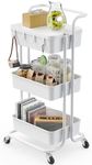 Pipishell 3 Tier Rolling Cart with 