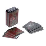 Paladone Dungeons and Dragons Playing Cards with Collectible Storage Tin - Officially Licensed DnD Merchandise, Standard 54 Card Deck - Card Set Includes Decorative Embossed Metal Case