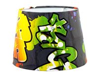 Graffiti Lampshade Ceiling Light Shade 10 Inch Boys Girls Teens Bedroom Lamp Shade Lamps Pendant Light Shade Grafitti Brick Wall Urban Themed Room Skate Park Skateboard Spray Paint