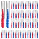 Interdental Brush, Flossing Head,Easy Use Tooth Cleaning Tool (88 Count)