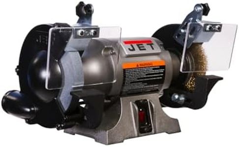 JET 6-Inch Bench Grinder with Wire Wheel, 3450 RPM, 1/2 HP, 1Ph 115V (Model JBG-6W)