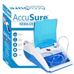 AccuSure Xl Nebulizer Machine For Adults & Kids - Compressor Nebulizer Machine With Mouthpiece & Mask For Home Use This Product Comes With 2 Years Warranty., White, Pack of 1