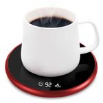 Coffee Mug Warmer, Electric Smart Beverage Mug Warmer Cup Warmer with Touch Tech & LED Backlit Display, Coffee Warmer for Home Office Coffee Mug, Milk-Cup Warmer with Two Temperature Settings