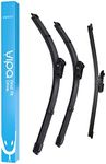 Vipa Wiper Blade Set fits: VW POLO MK 5 Hatchback Oct 2009 to Sep 2017