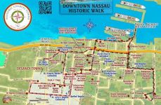 Nassau Historic Walking Tour & New Providence Island Bahamas Maps Laminated Card