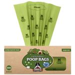 Pogi's Poop Bags - 500 Bags for Pantries - Large, Scented, Earth-Friendly, Leak-Proof Pet Waste Bags (Single Large Roll)