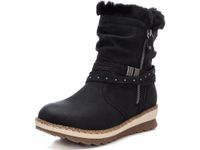 REFRESH Women's 170416 Fashion Boot, Black/White, 3.5 UK