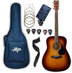 Yamaha Acoustic Guitar F310 Dreadnought With Mexa Guitar Bag, Head Cover, Belt, Plectrums & String Set.