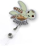 Funny Turtle Badge Reel Retractable