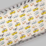 Glenna Jean Happy Camper Mini Crib Sheet, Beige, Mini