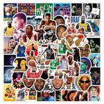 Basketball All-Star Stickers （100Pcs） Gifts Basketball Star Merch Party Supplies Vinyl Stickers for Fans Teens Skateboard Guitar Stickers