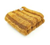 SOFTSPUN Microfiber Hybrid Cloth 1400 GSM, 40x40cm, 1 Pc, Brown color for Cars and Homes. Dual Loop, Super Absorbent Edgeless Towel with Plush Pile. Lint Free Cloth for Cleaning, Drying and Detailing.