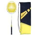 Apacs Speed Pro 900 Strung | Head Heavy Badminton Racket for Intermediate Players (White Yellow)