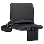 Stadium Seats with Backs, Sportneer Portable Bleacher Seats with Padded Cushion, Floor Chair, Folding Stadium Seat for Bleachers with 6 Reclining Positions and Shoulder Strap for Sports Events