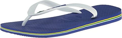 Havaianas Men's Brasil Flip Flop,Marine Blue,39 BR/7-8 M US