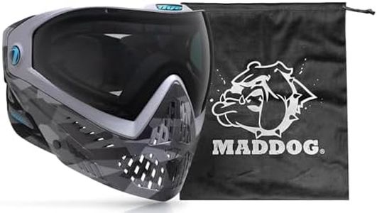 Maddog Dye i5 Thermal Dual-Pane Anti-Fog Lens Paintball Airsoft Mask Goggle System Combo with Microfiber Storage Bag | High Performance Safety Certified Protection - CB Urban Camo