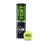 Dunlop Tennis Ball Fort All Court TS - for Clay, Hard Court and Grass (1 x 4 Tin), lemon tree